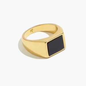 Madewell Nightstone Signet Ring